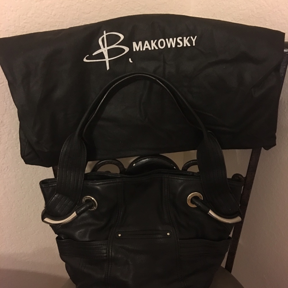 B Makowsky hobo handbag