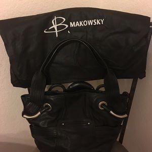 B Makowsky hobo handbag