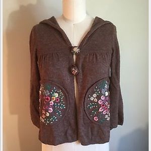 Anthropologie Sweater Sleeping on Snow