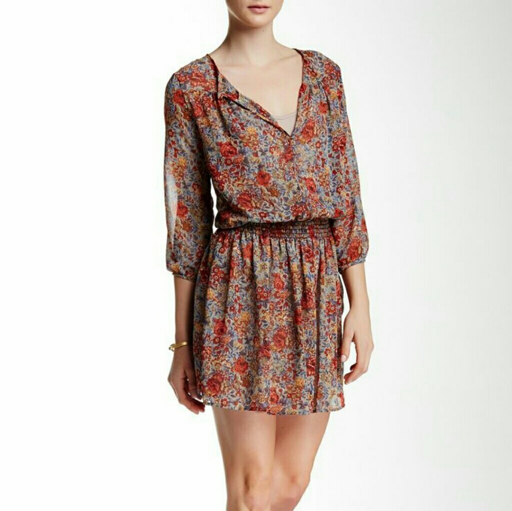Sheer Floral Dress