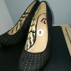 beaded platform heels