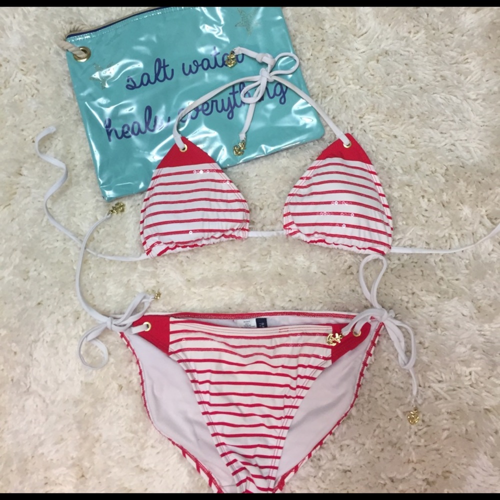 Sperry striped two piece bikini