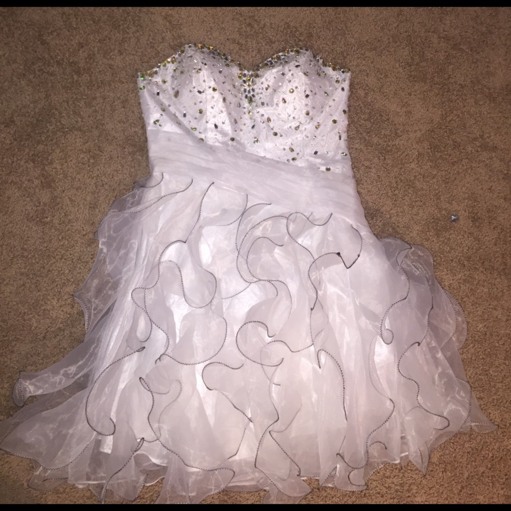 White prom dress