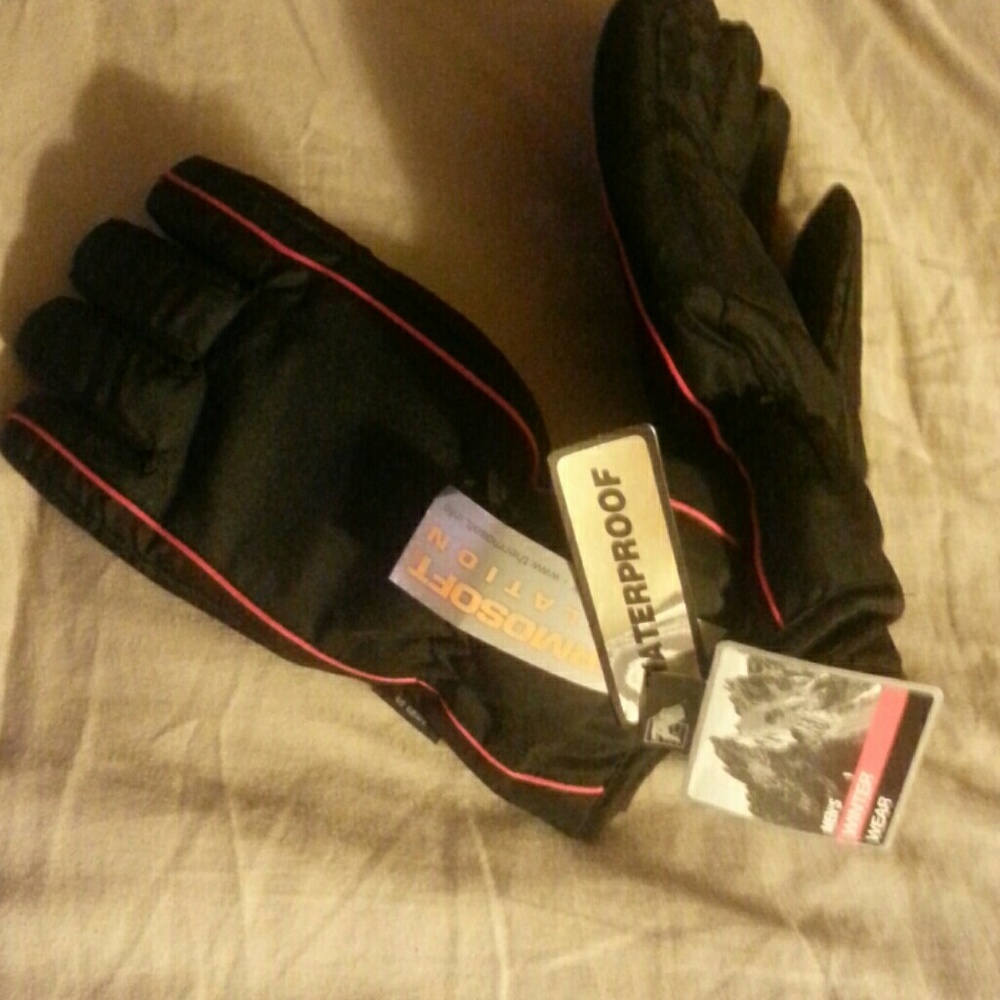 Men's medium waterproof winter gloves NWT