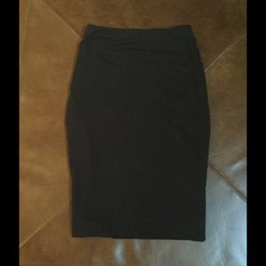 Black pencil skirt