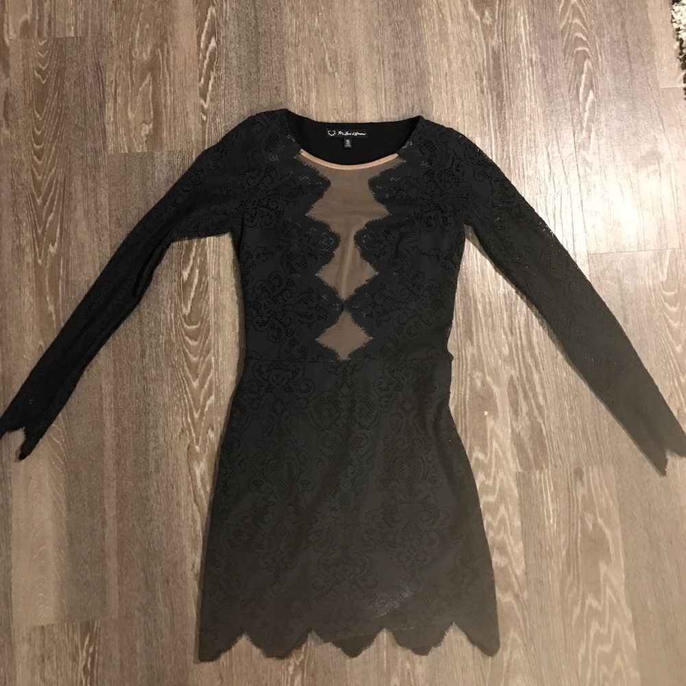 For Love and Lemons Black Lace Dress