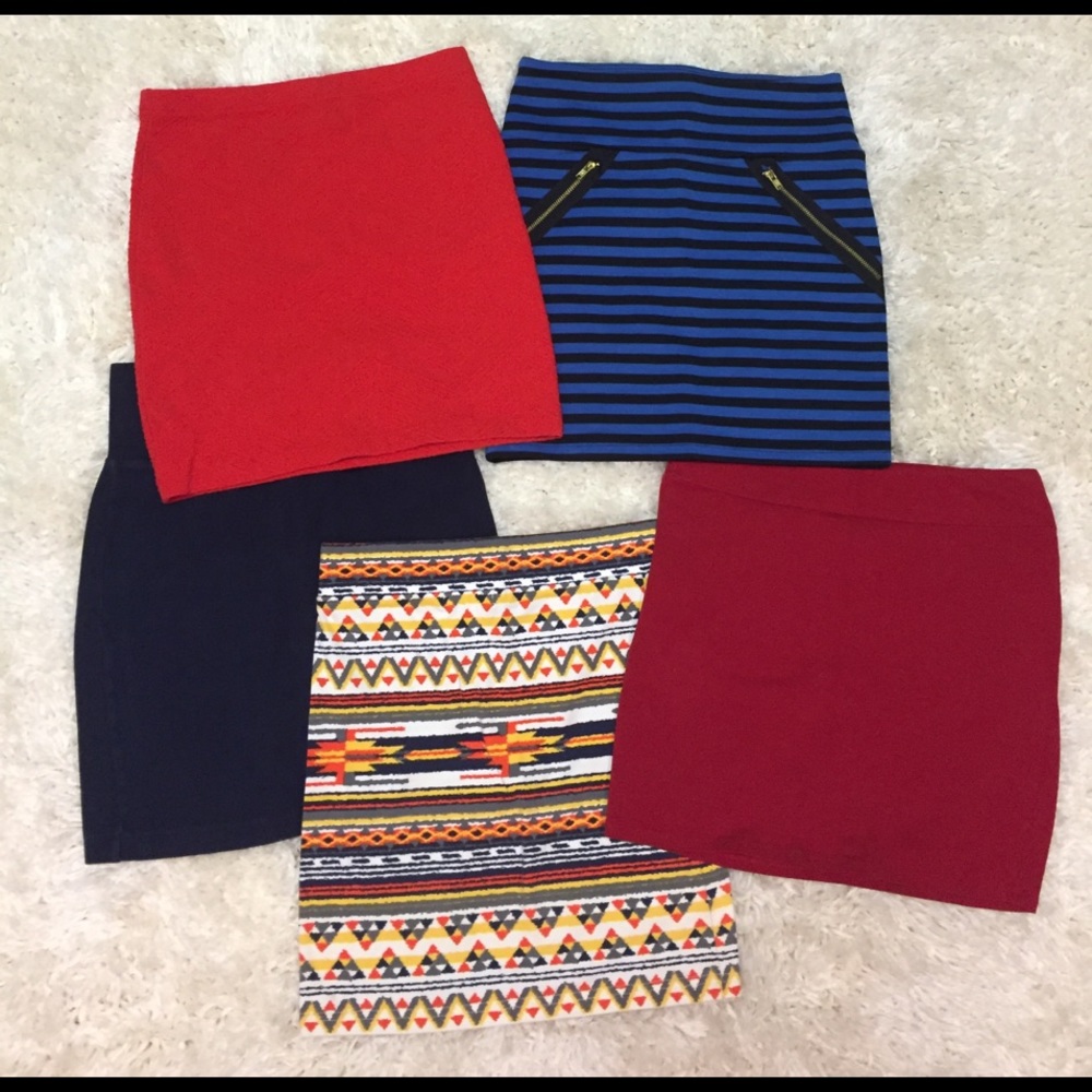 BUNDLE DEAL! 5 bodycon/ pencil skirts