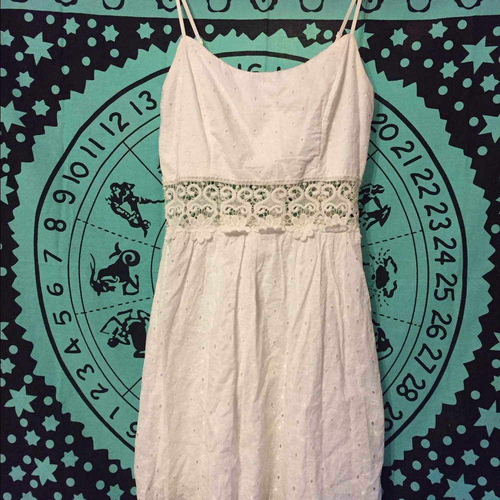 women's white dress