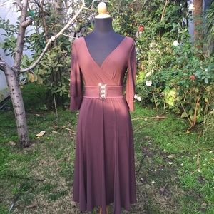 Adrianna Papell Gorgeous Dress with Belt,size 4