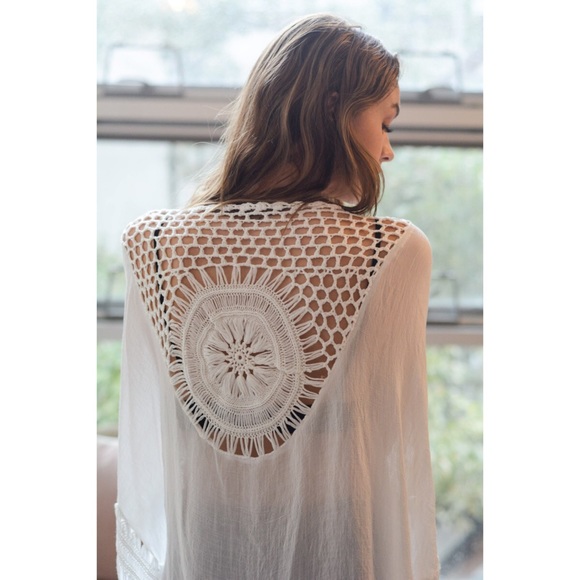 New Arrival- Crochet Tassel Bohemian Cardigan - Picture 3 of 4