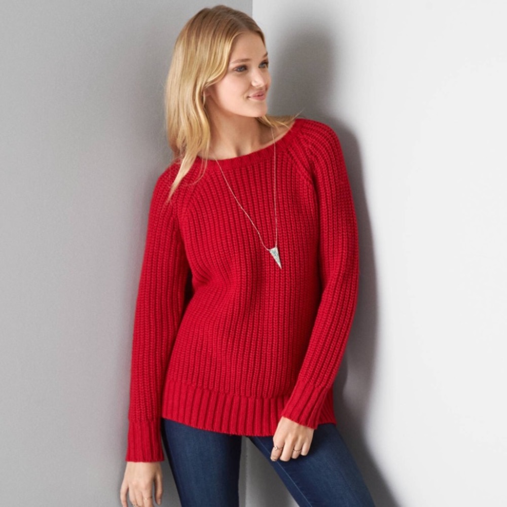 AEO Jegging Sweater, Twilight Red