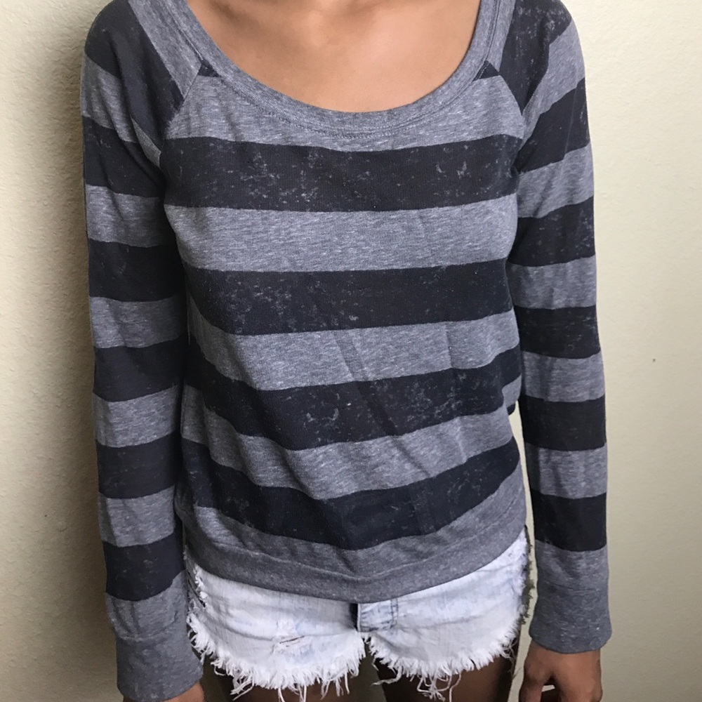 Gray Striped Shirt