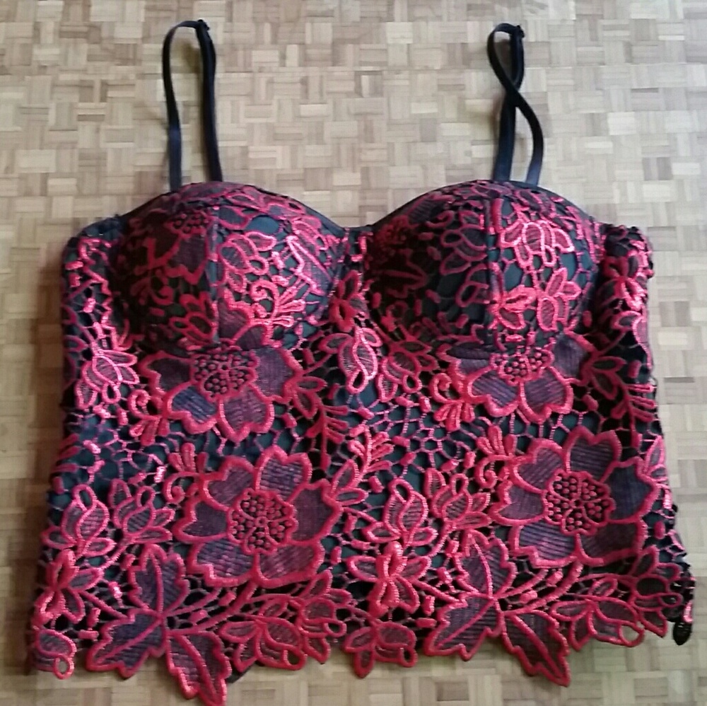 Sexy Red Hot Bustier
