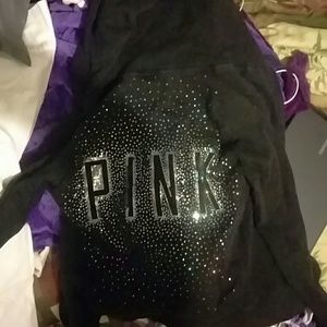 Pink Zip Up Sweatshirt