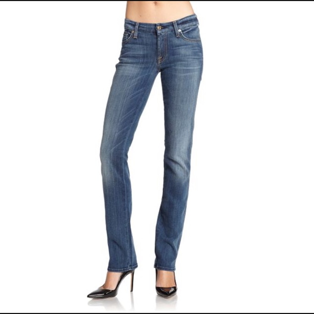 7 for All Mankind Distressed straight leg