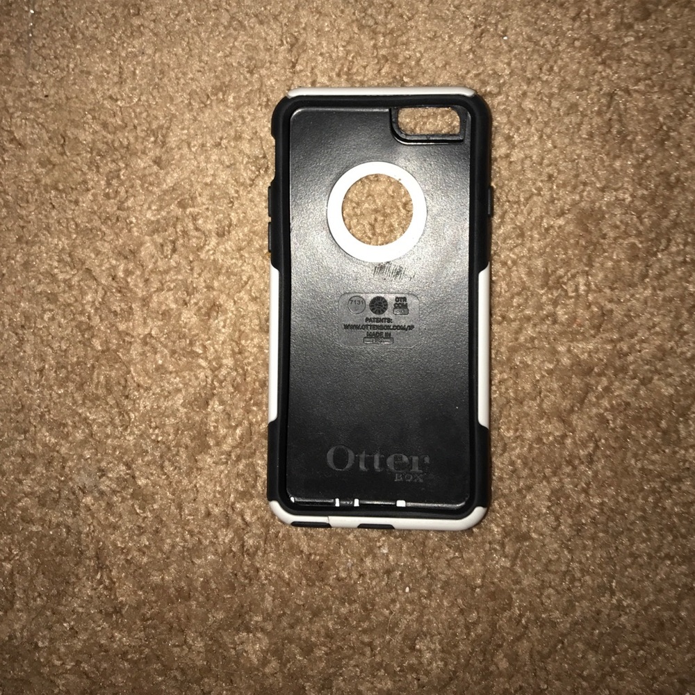 White and black otterbox iPhone 6 case