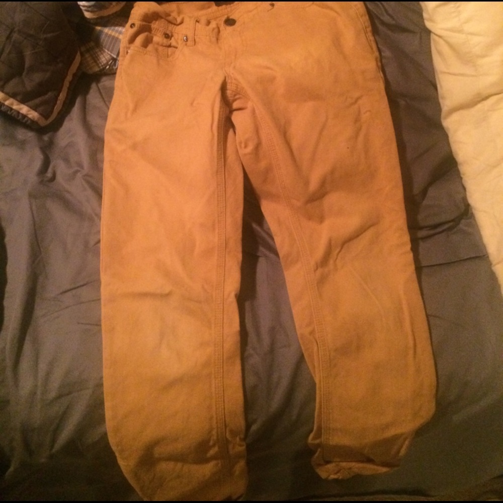 Mustard Skinny Pants
