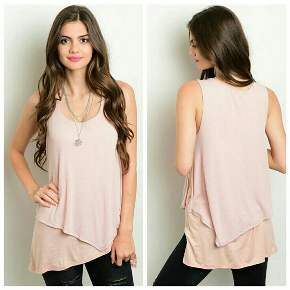 Dusty Pink Double Tank
