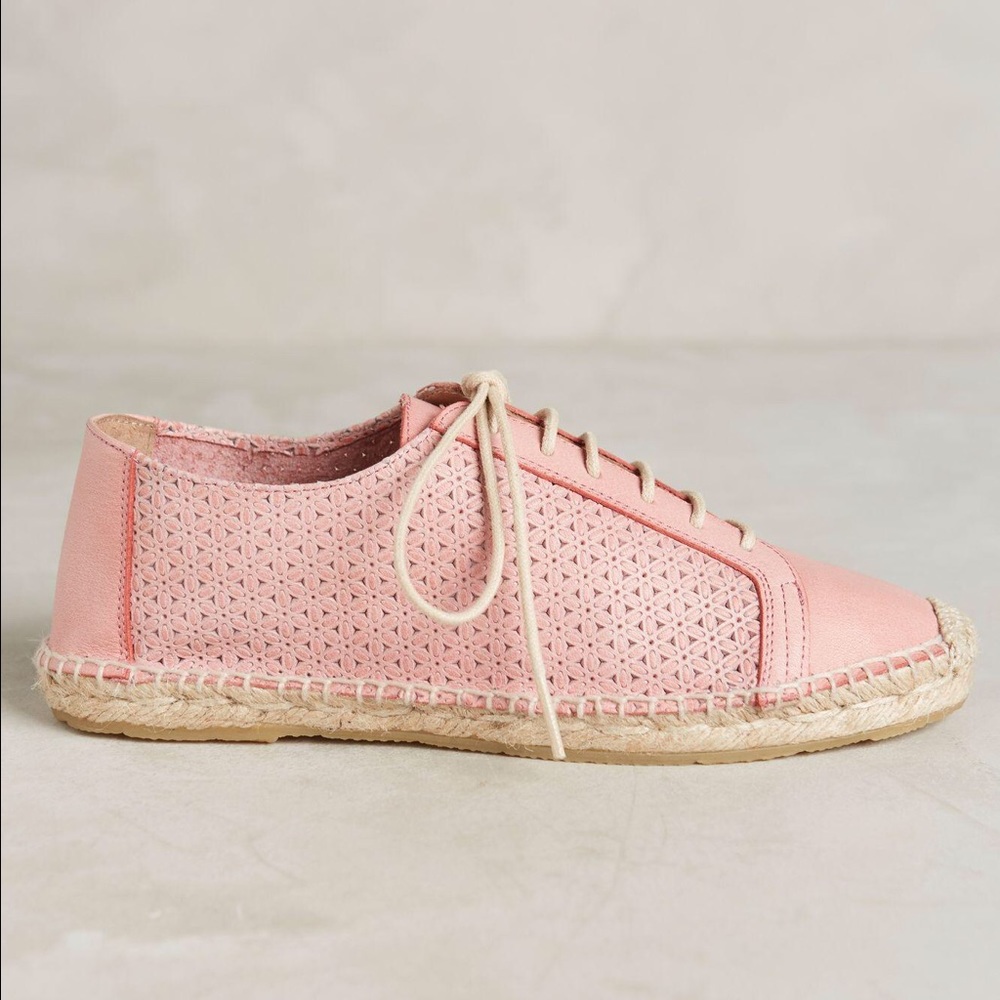 Anthropologie Perforated Leather Sneakers - Picture 2 of 6