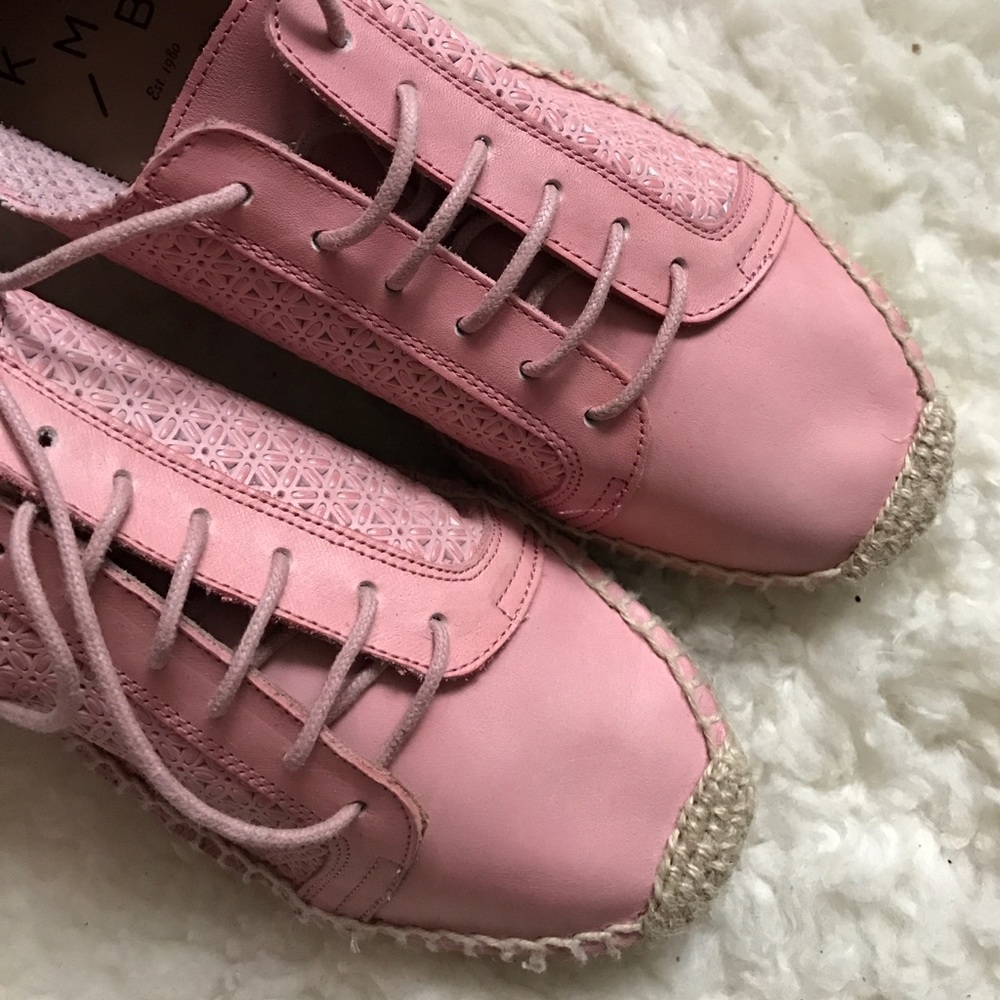 Anthropologie Perforated Leather Sneakers - Picture 6 of 6