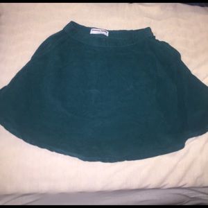 Turquoise corduroy American apparel skirt