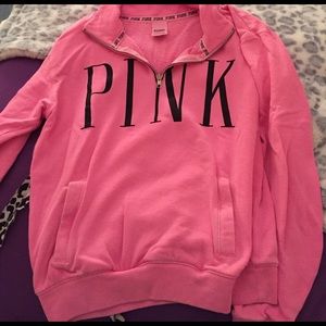 Pink by Victoria secret sweatshirt 3/4 zip