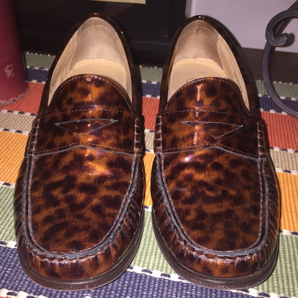 Cole Haan Leopard loafers