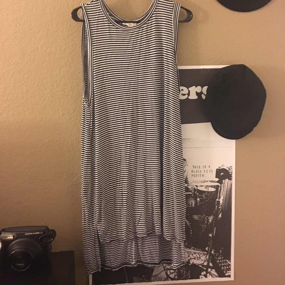 High rise stripped dress