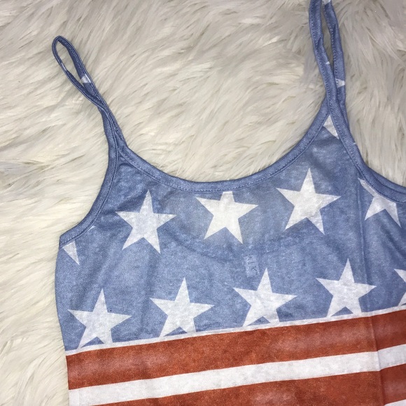 🇺🇸 NWOT American Flag Distressed Cami USA - Picture 5 of 6