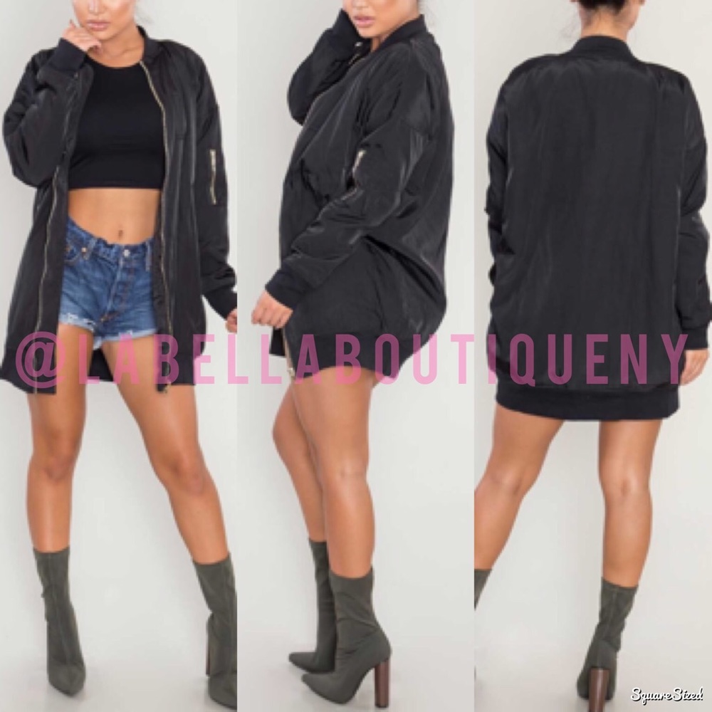 LONG BOMBER JACKET