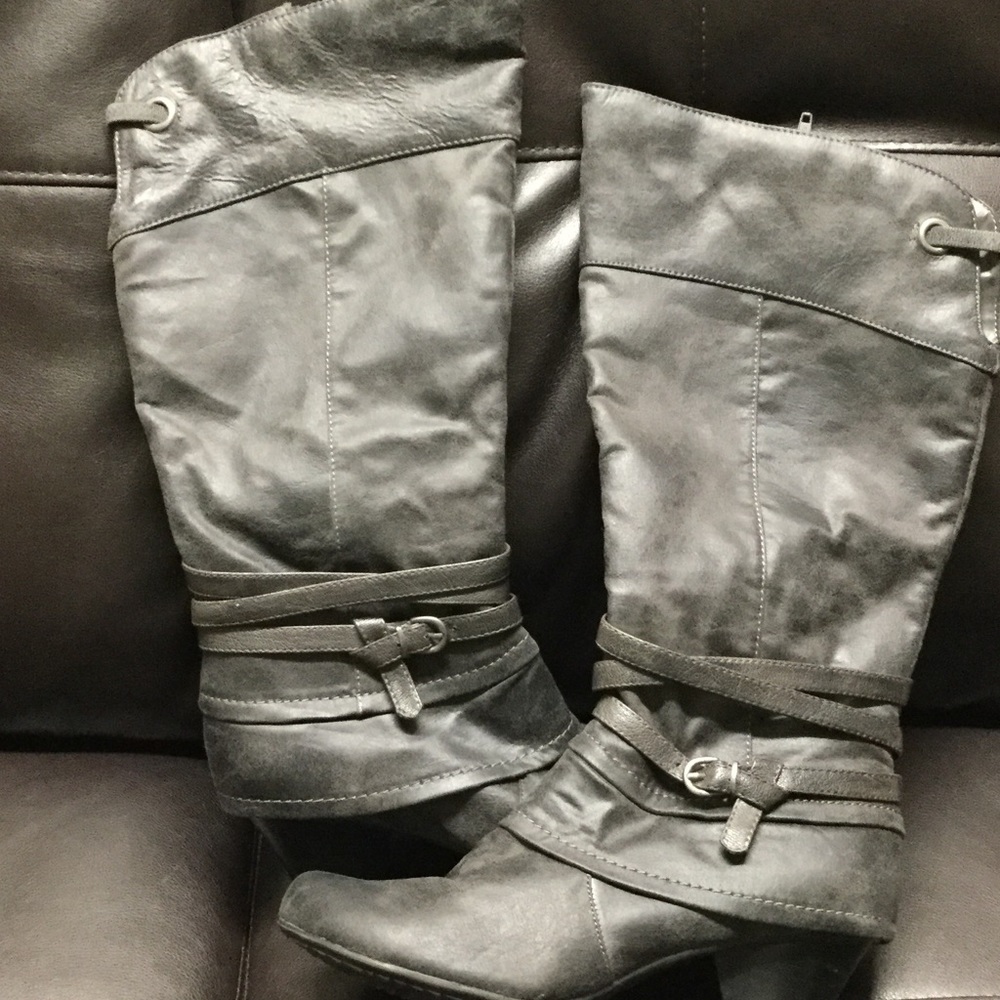 Bass Marbella Knee Boots Women Vintage