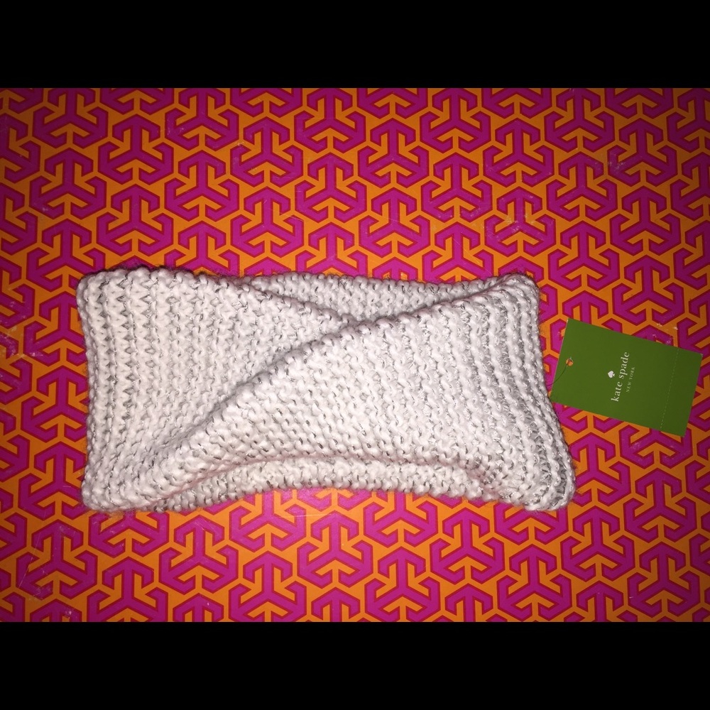 NWT♠KATE SPADE Sequin Knit Twisted Headband