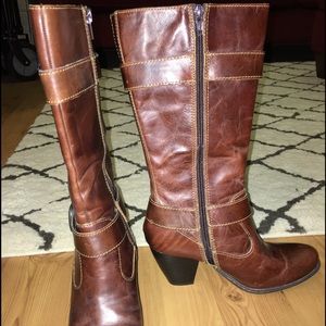 B.O.C. Cognac Boots Size 6.5