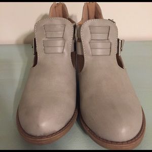Grey ankle boots