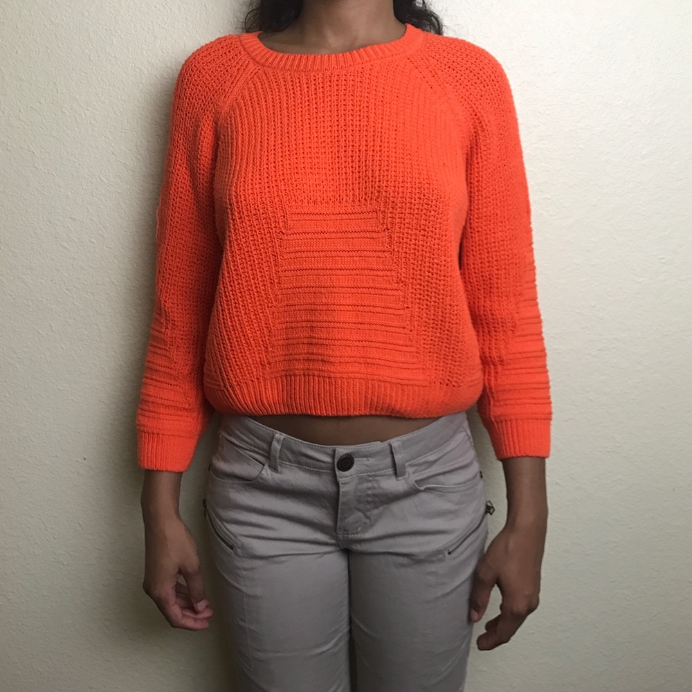 Orange sweater