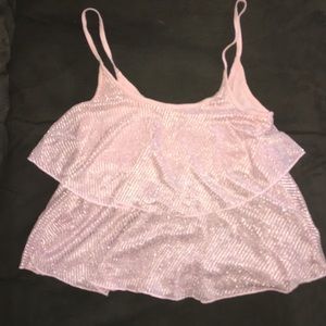 Pink Sparkly tank top