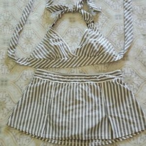 Retro skirted bikini swimsuit M/L
