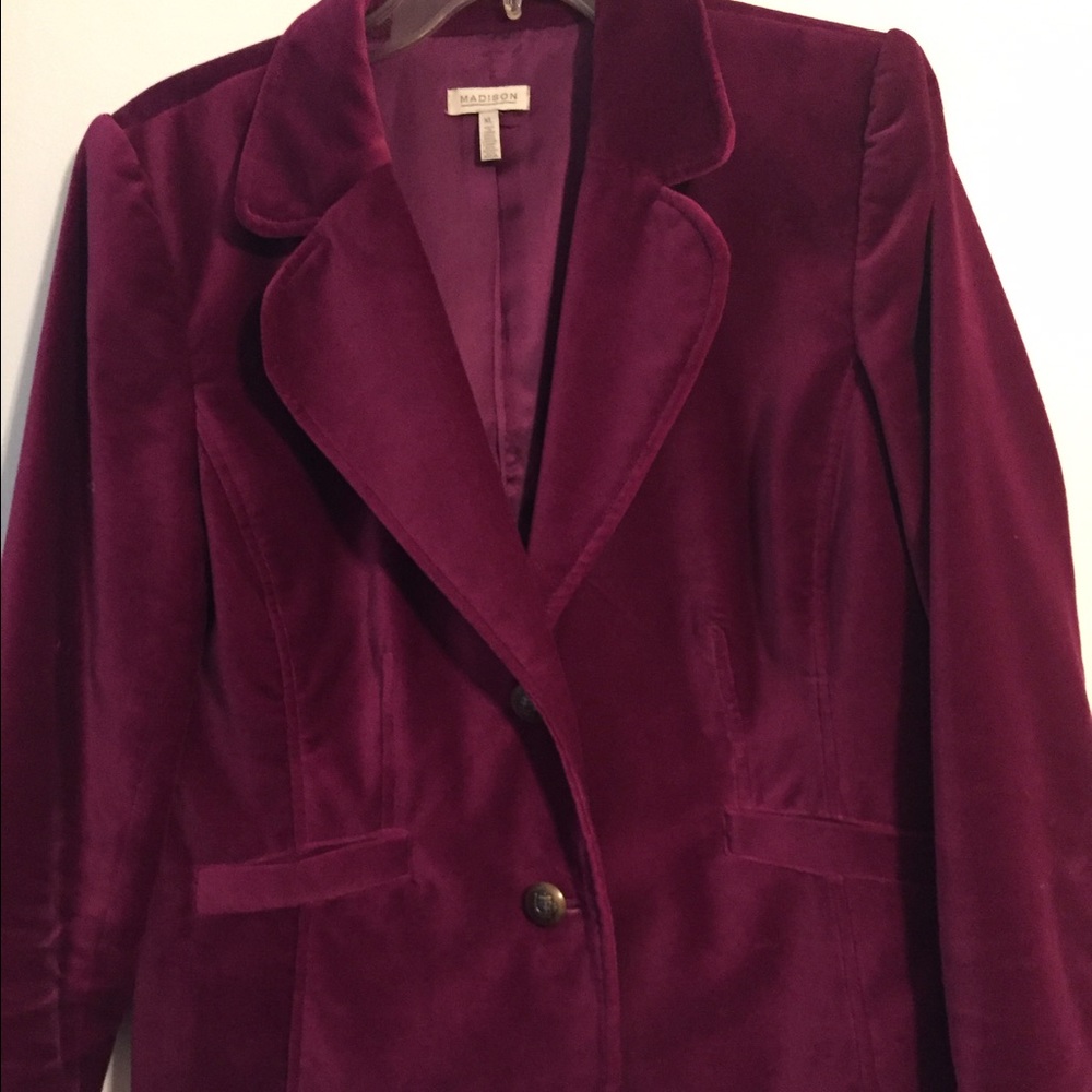 Gently Used Purple Velvet Jacket XL by Madison
