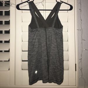Lulu Lemon army green built in bra tank