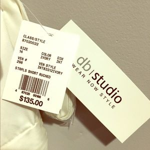 David's Bridal short ivory wedding dress