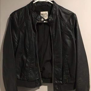 Faux leather jacket