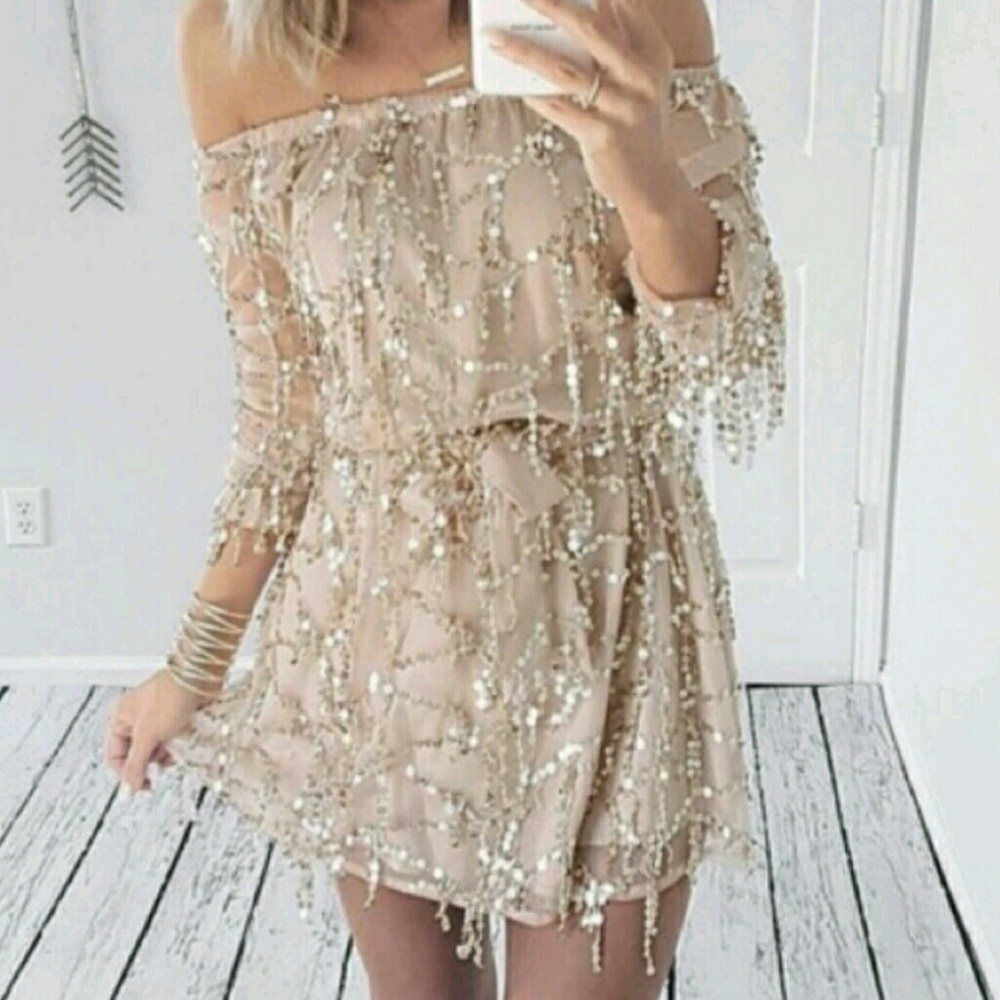 Gold romper