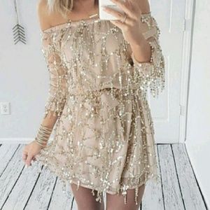 Gold romper
