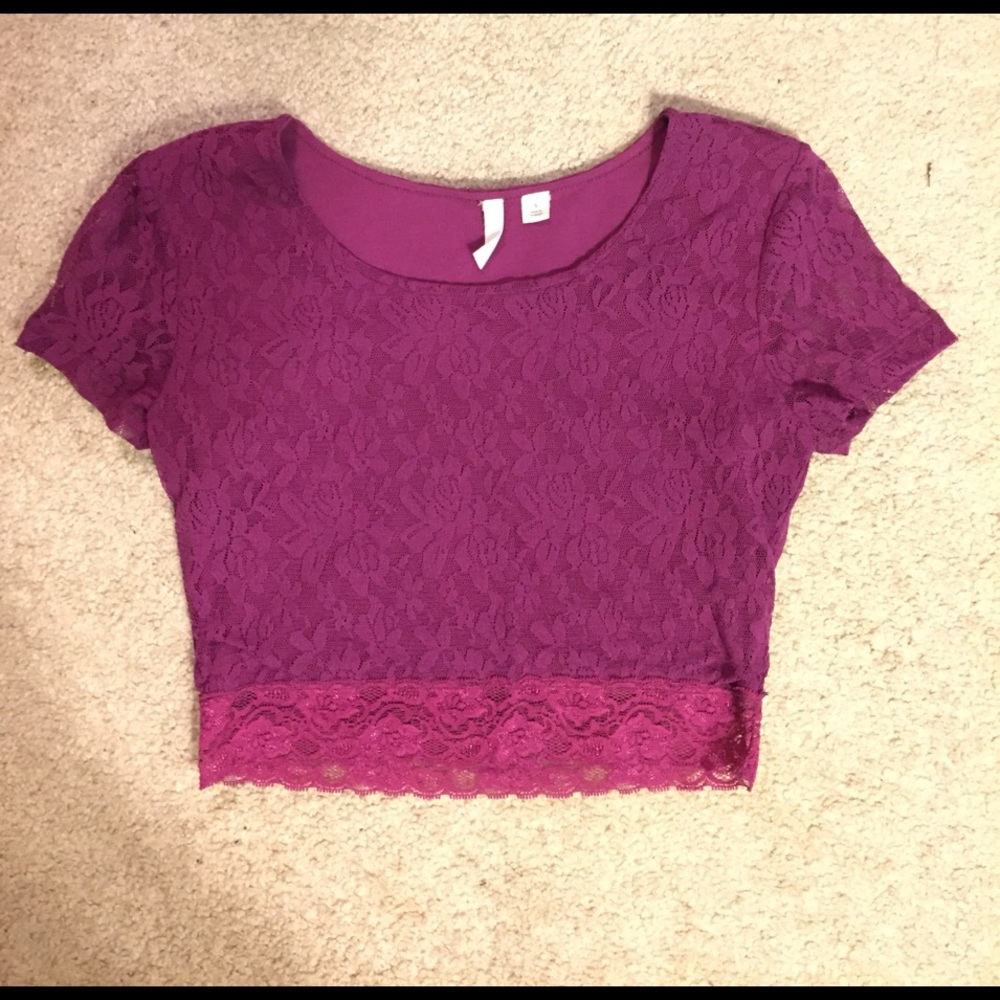 Lace crop top