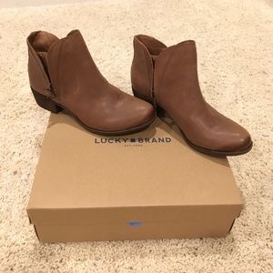 Size 7 1/2 booties. Brand new, never been worn.