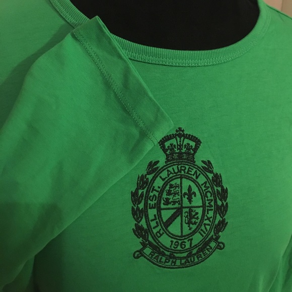 🐎Ralph Lauren long sleeve logo top M🐎 - Picture 3 of 4