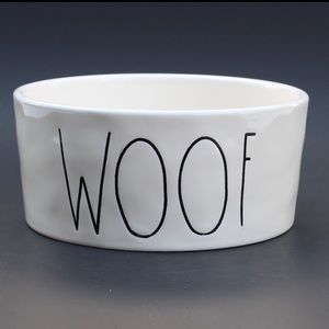 Rae Dunn WOOF large dog pet bowl