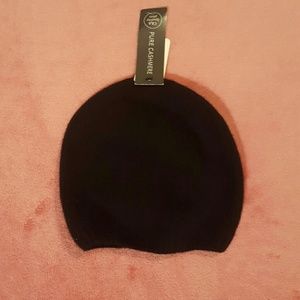 Black CASHMERE beanie