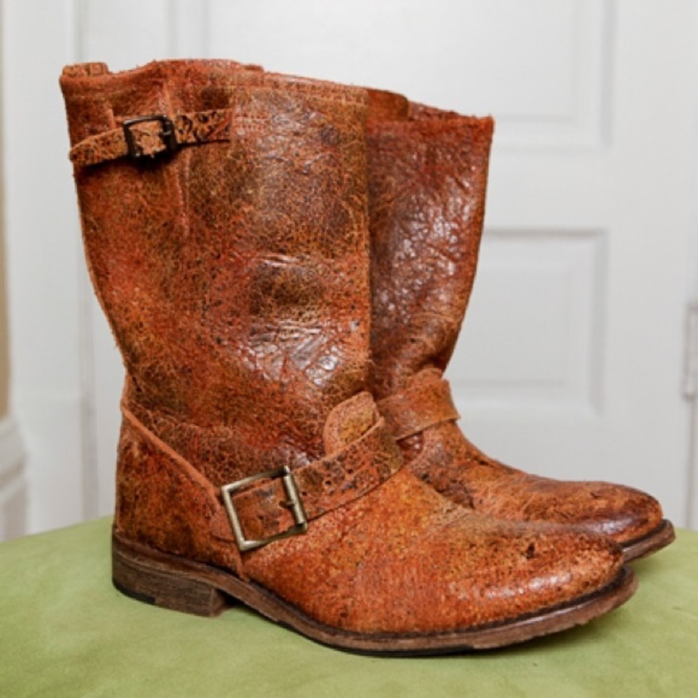 The Vintage Shoe Company Distressed Leather boots