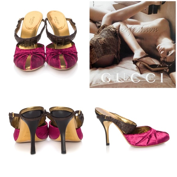 NEW RARE Gucci Tom Ford Crocodile Heels - Picture 1 of 8